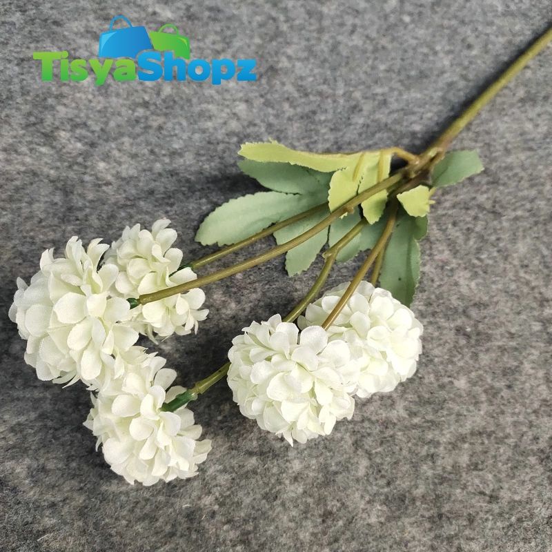 Bunga Pompom Artificial / Bunga Plastik Bunga Hiasan [TANPA POT]-2