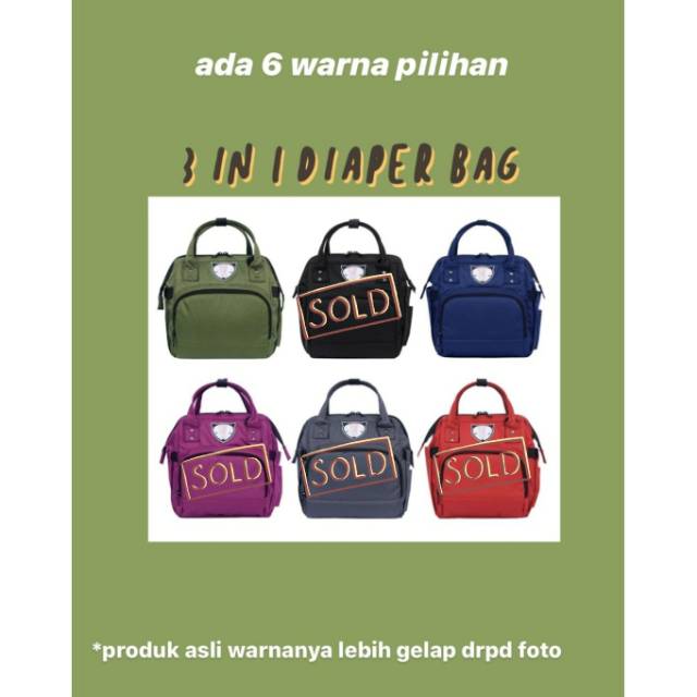 DIAPER BAG 3 IN 1 LITTLE MUNYA