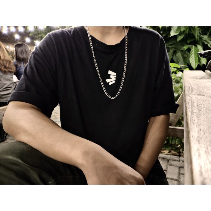 BISA COD Kalung Rantai Polos Model Besar Kalung Pria Kalung Cowok