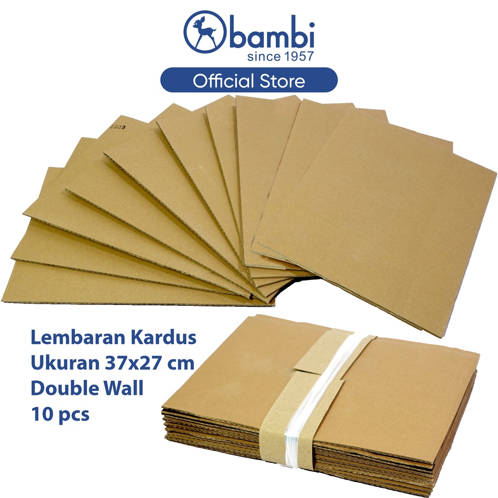 

Bambi Kardus Double Wall Tipe Kardus Second Jumbo Size Ukuran 37 cm x 27 cm Original