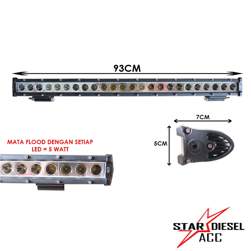 LED BAR FLOOD 1 BARIS 180WATT 93WATT