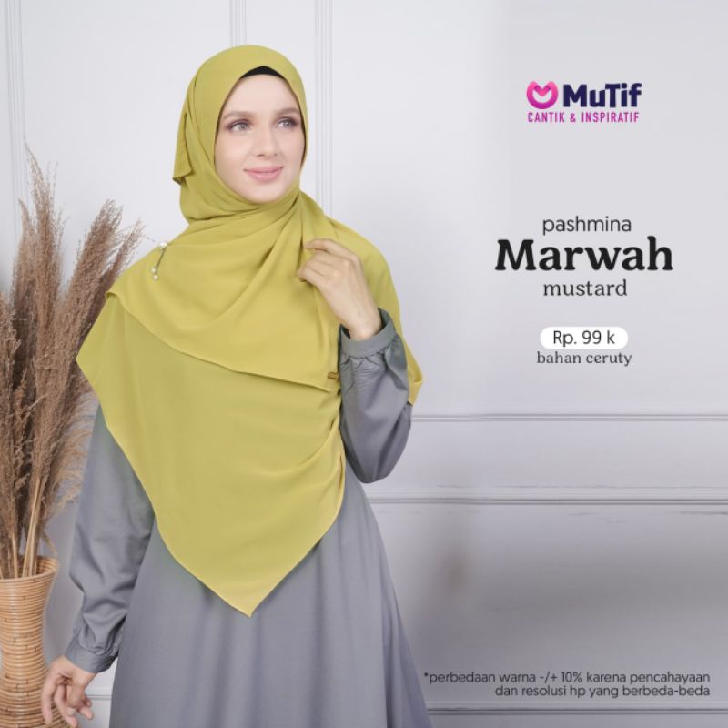 Pashmina Marwah Mutif Kerudung