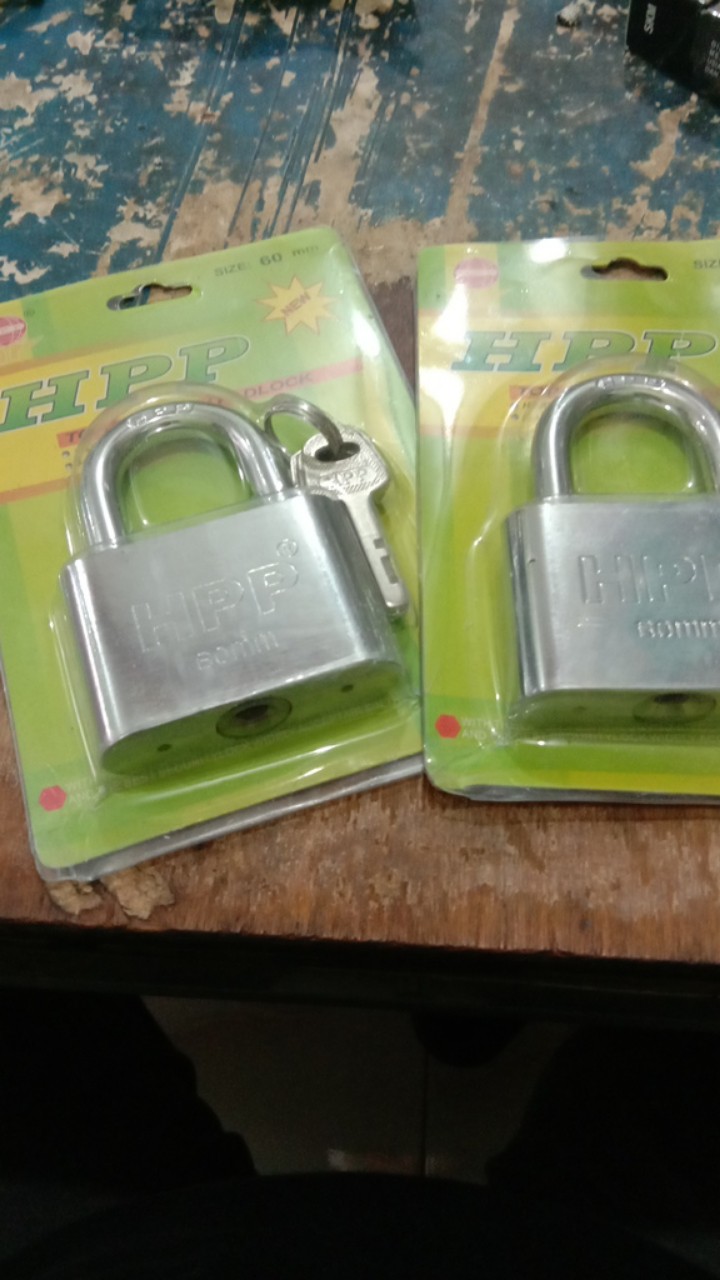 Gembok Putih 60 Mm Leher Pendek Hpp Murah