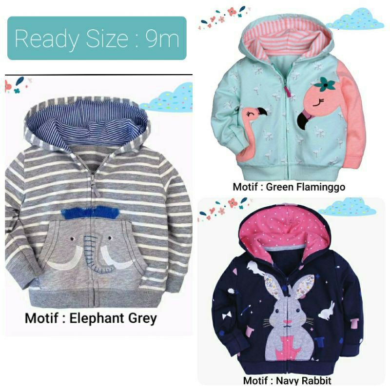 Cuci Gudang Jaket Bayi Size 6m, 9m,12m Carters