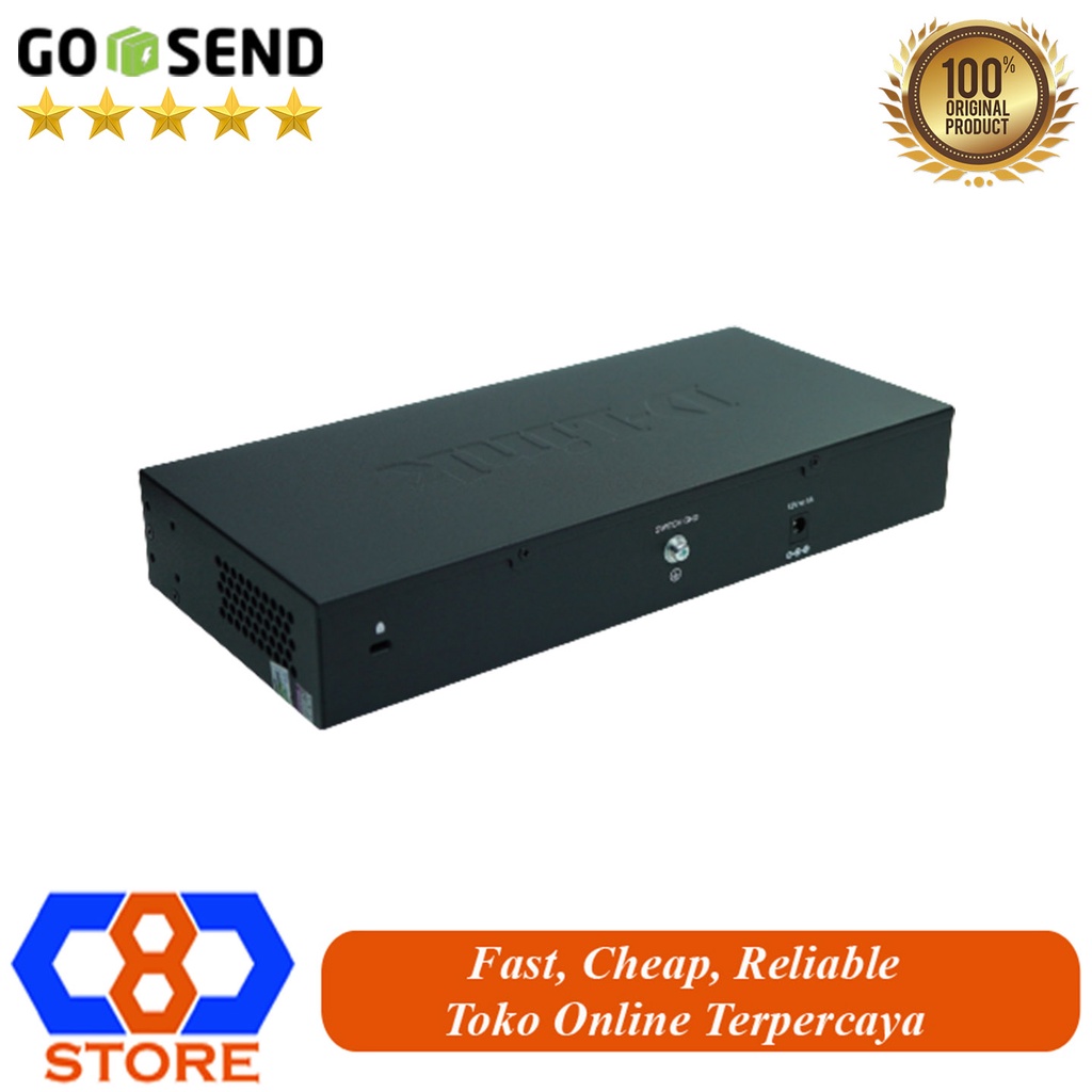 SWITCH GIGABIT 1000MBPS 16 PORT DLINK DGS-1016C BESI GARANSI RESMI