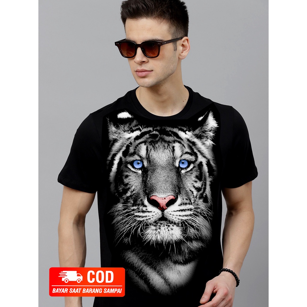 Kaos Motif Macan / Singlet Pria /  Koas Distro Pria