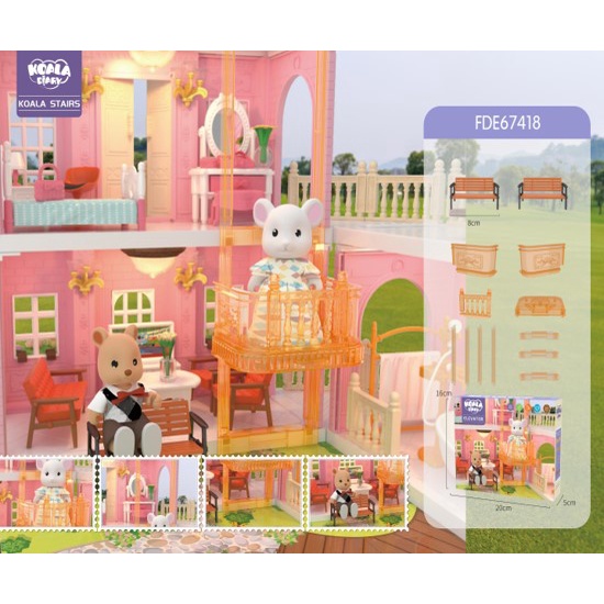 Koala Town House Koala Diary Double Decker Lift Accessories