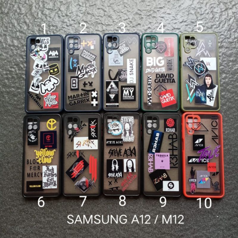 Case gambar Samsung A12 . M12 . F12 motif cowok ( 5 motif ) soft softcase softshell silikon cover casing kesing housing