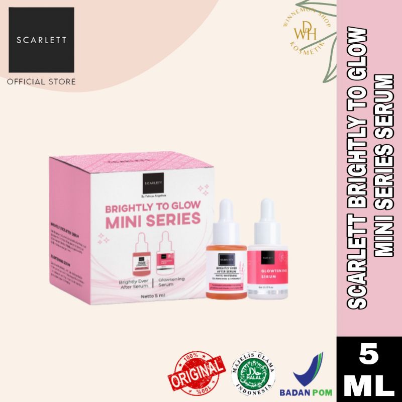WS - 131 SCARLETT WHITENING BRIGHTLY TO GLOW MINI SERIES SERUM