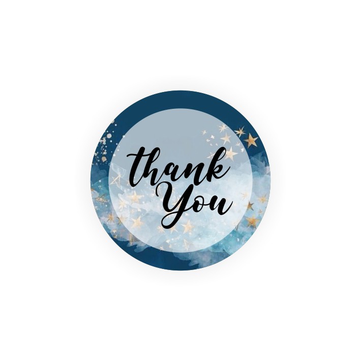 

READY!! 60 pcs Sticker Thank you STIKER TERIMA KASIH MURAH ukuran 3,5 cm TK10