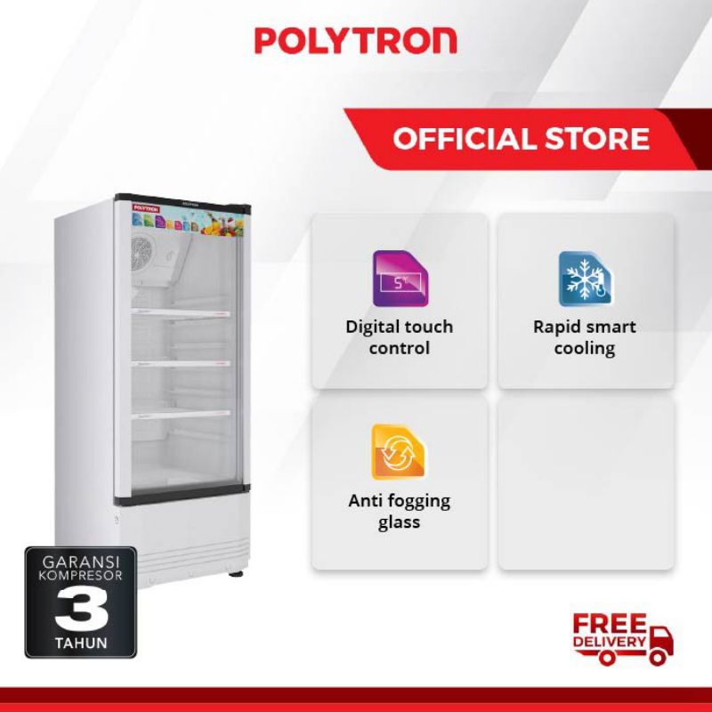 POLYTRON SHOWCASE LEMARI PENDINGIN MINUMAN SCN140X