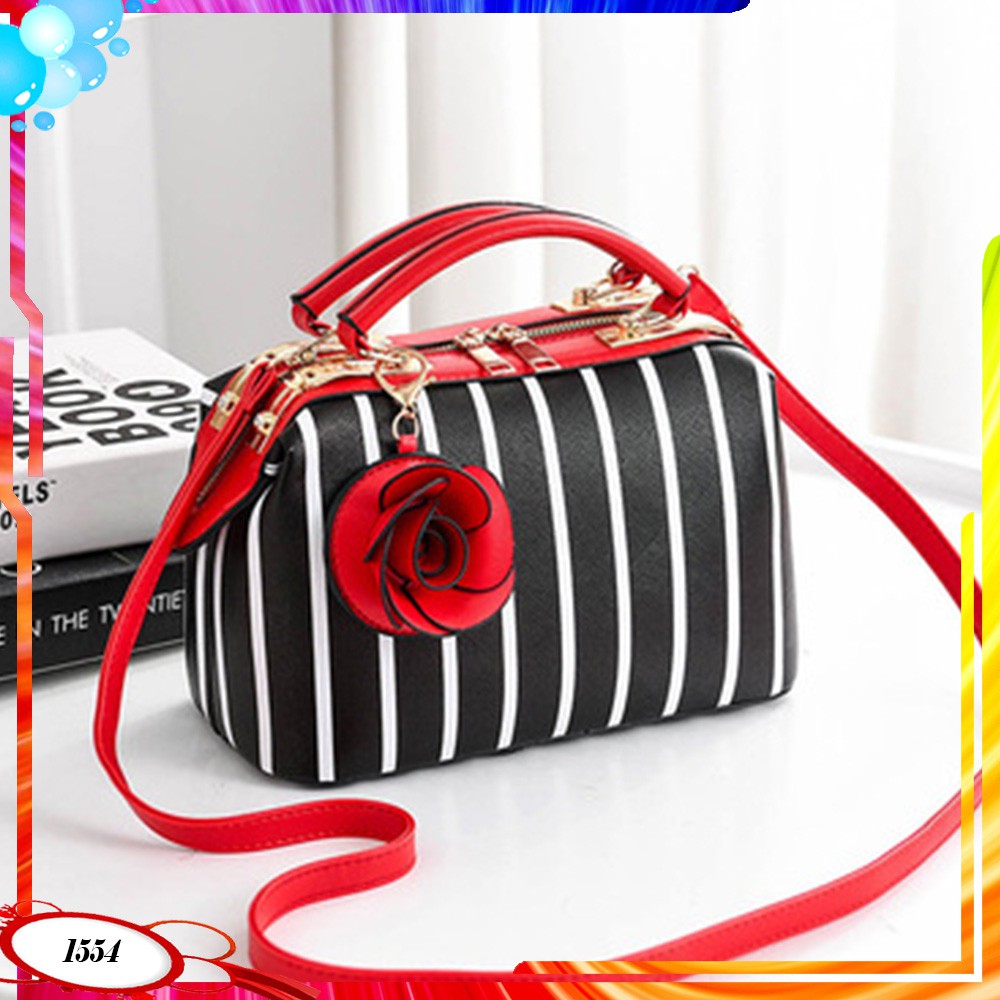LT1554 / BQ2214 TAS DOCTOR MOTIF FREE GANTUNGAN BUNGA TAS BATAM IMPORT BY TAS BATAM OFFICIAL