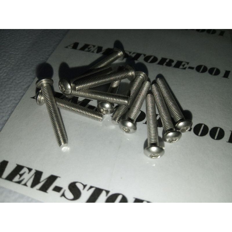 Button L M3 x 20 (2cm) stainless 304