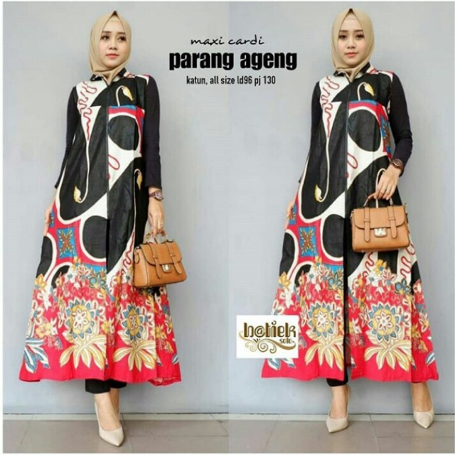 LONG CARDI CARDIGAN OUTER BOLERO LUARAN CAPE PARANG AGENG GEDHE BESAR WANA BATIK CANTIK MURAH ALUSAN