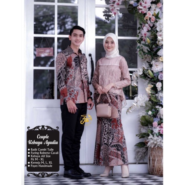 KEBAYA BATIK COUPLE BURKAT KONDANGAN BROKAT TILE BRUKAT WISUDA SET KUTU BARU BAJU LAMARAN TUNANGAN