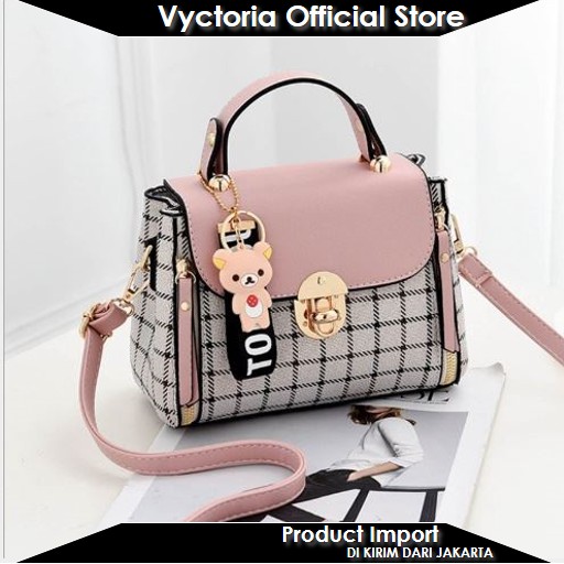 (BISA COD) Vyctoria VOS387 Tas Selempang Wanita Import Handbag JTF387 BQ2046 EL200 CR7041 LT1275 2046 1275 7041 200 387