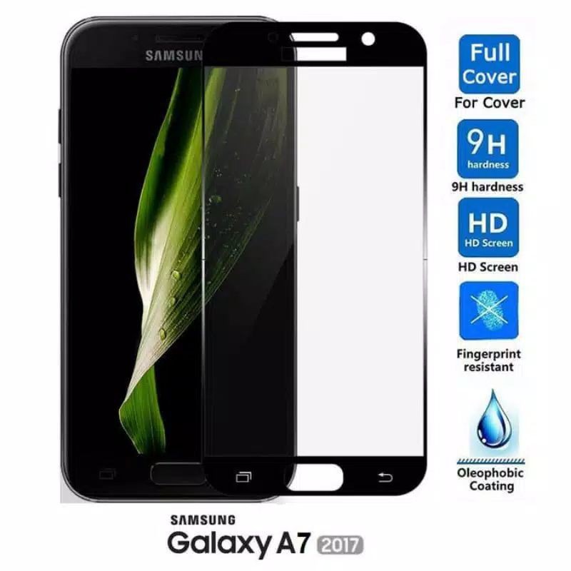 TEMPERED GLASS FULL COVER KUALITAS PREMIUM 9H A7 2017