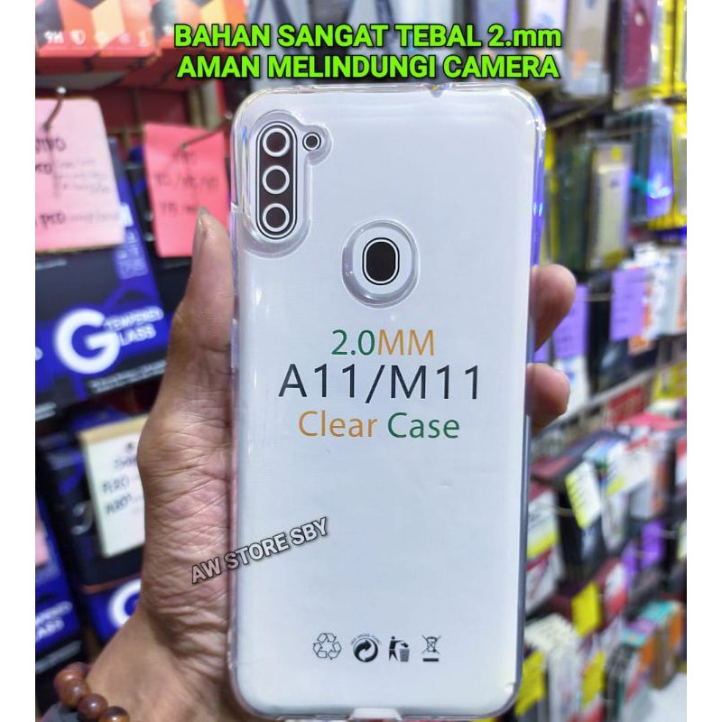 premium case samsung a11 m11 softcase bening tebal a11 m11