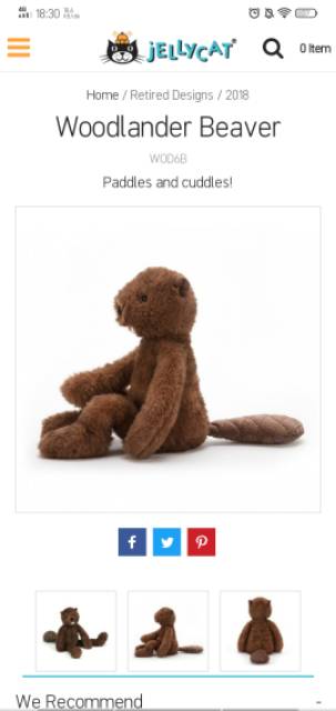 jellycat beaver