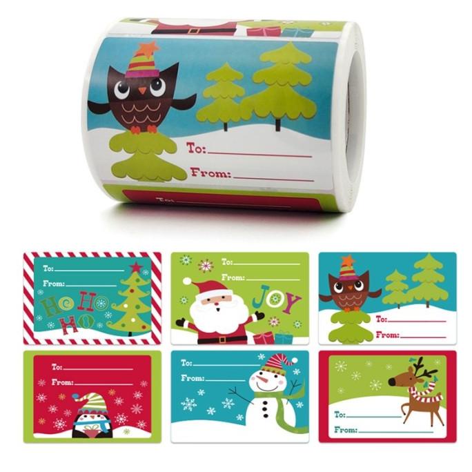 

WS 1 ROLL 250PCS 6 DESAIN STIKER LABEL NAMA NATAL UNTUK HA SDFD31322