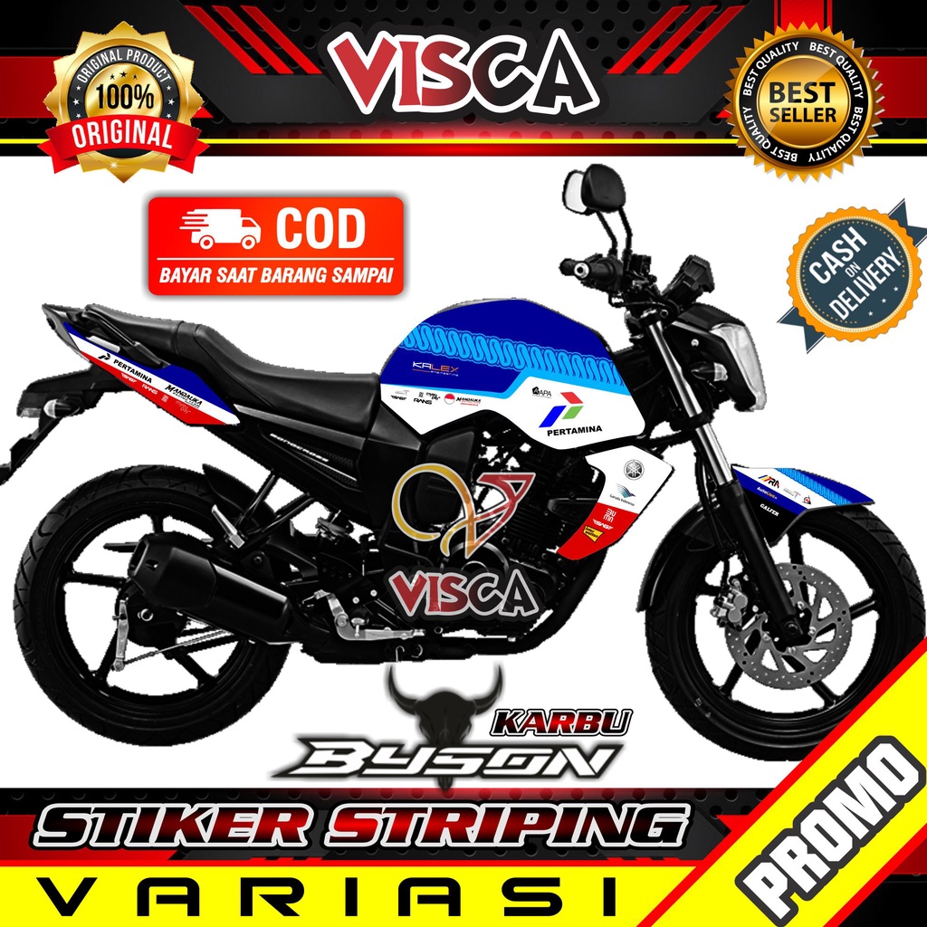 Striping Byson Karbu Variasi - Stiker Sticker Striping Variasi Lis Yamaha Byson Karbu - Striping Hol