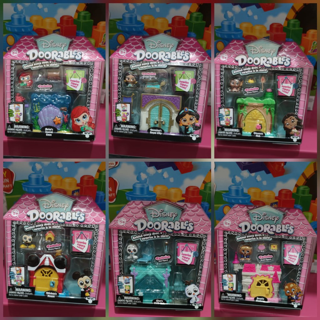 Doorables Ariel Jasmine Olaf Mickey Moana
