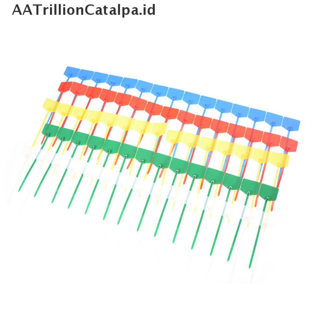 (AATrillionCatalpa) 100pcs Tali Pengikat Kabel Bahan Nilon Warna-Warni