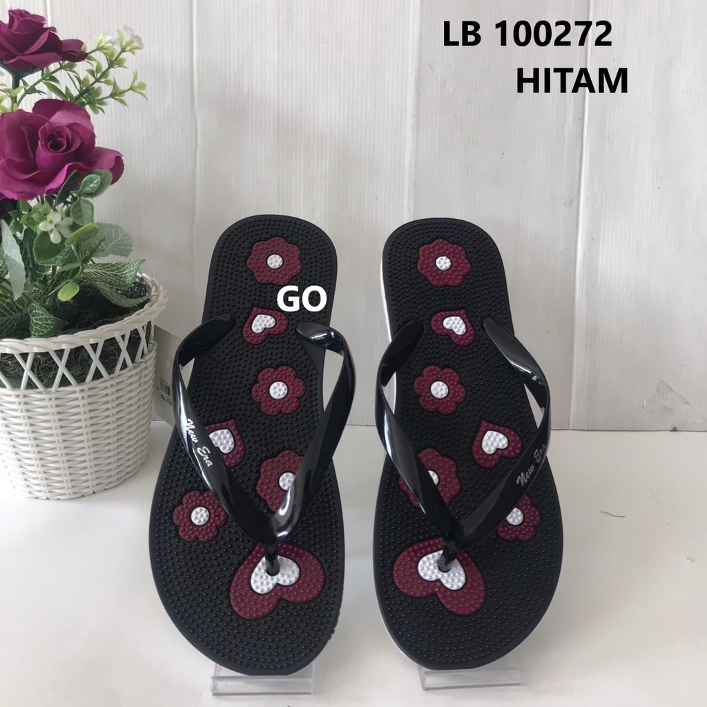 gof NEW ERA LB 100272 Sandal Kesehatan Rematik Wanita Sandal Karet Murah Original