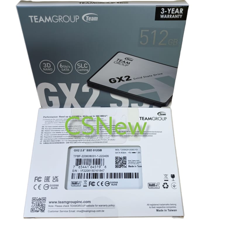 Team Group GX2 SSD 512GB 2.5&quot; SATA III 6Gb/s Solid state drive 512gb