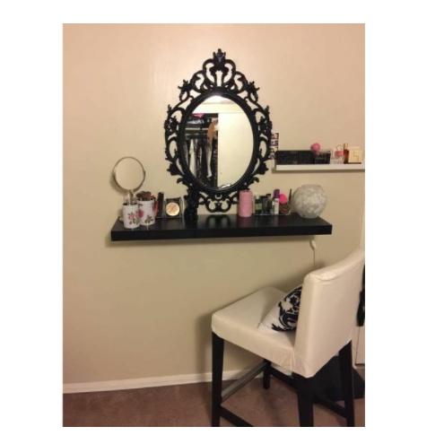 Rak Dinding Minimalis Tempel Dapur Gantung Ambalan Kayu 80 Cm