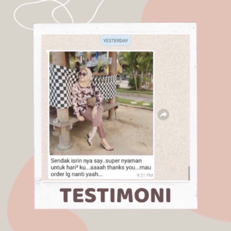 ( GLADY ) Sandal Tali Wanita Teplek Nyaman ISRIN ISRAN-2