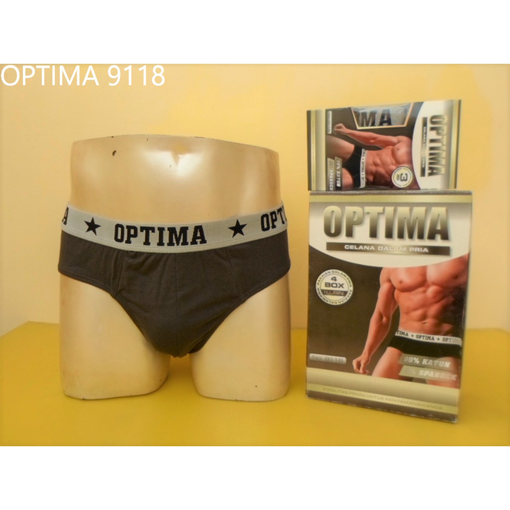 Paket Celana Dalam Pria 3 pcs Optima 9118 Pria [CD Laki laki / CD Cowok Murah Bagus]