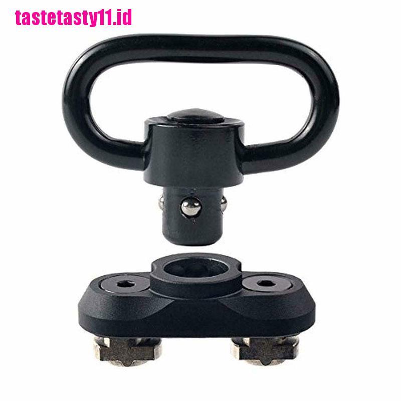 (TTID) Qd Sling Swivel Stud Mount Adapter Rail Quick Release Untuk Senapan