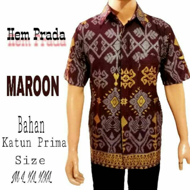 Kemeja Batik Pria Prada