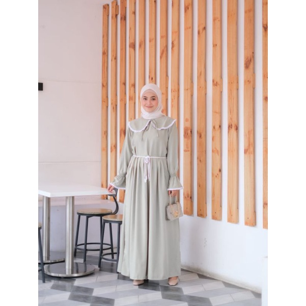 PROMO / NEW... GERAI ALISHA ORI // ZEINA DRESS // MAXI // Gamis / Gamis muslimah // Gamis Itycrepe // Gamis Renda// Gamis basic // Gamis syar'i // Maxy Dress // Gamis kerah renda