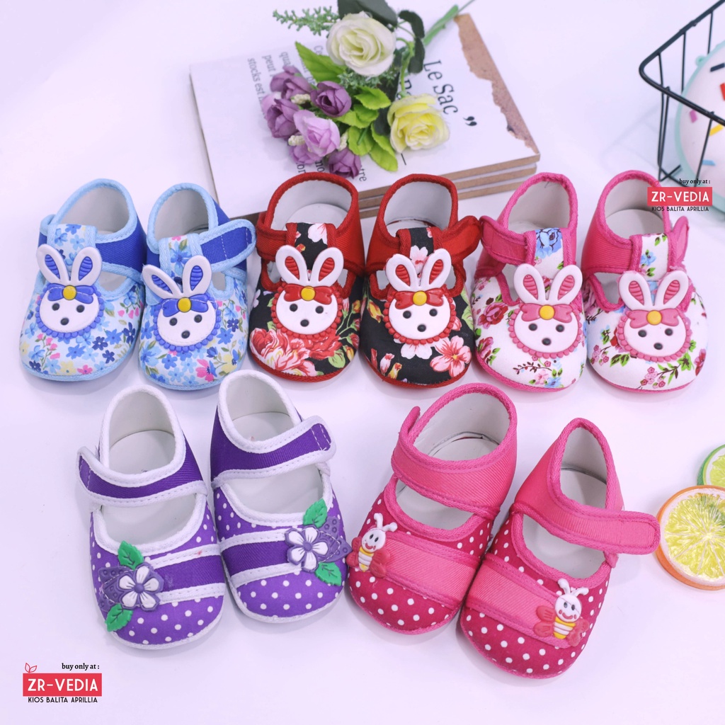 Prewalker Acha Baby Perempuan / Sepatu Premium Bayi Baru Lahir Pre Walker Murah Cewek Import ZR Vedia