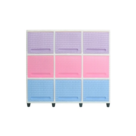 LEMARI PLASTIK TRIPLE CLUB FLIP 3 SUSUN