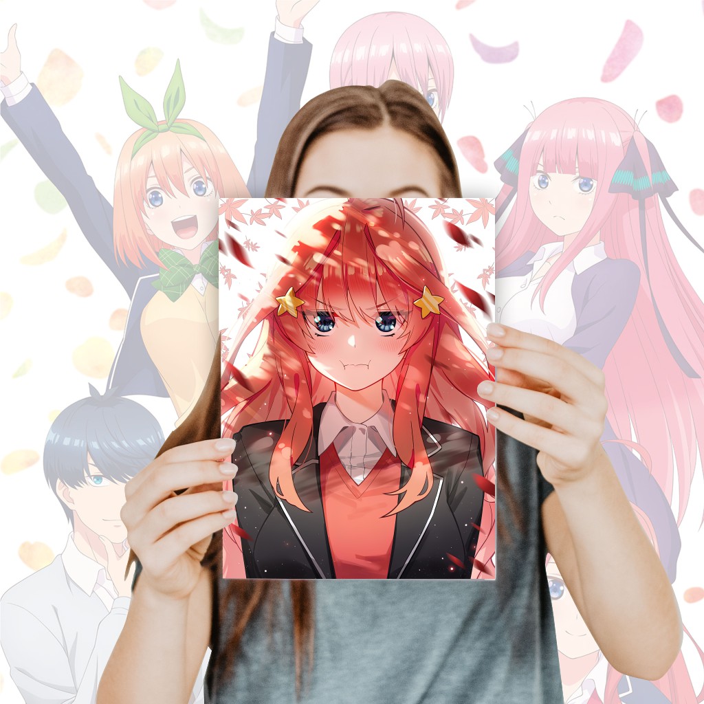 Poster Go Toubun No Hanayome Anime Size A4+ - Ichika Nino Miku Yotsuba Itsuki Fuutaro-15 Itsuki C