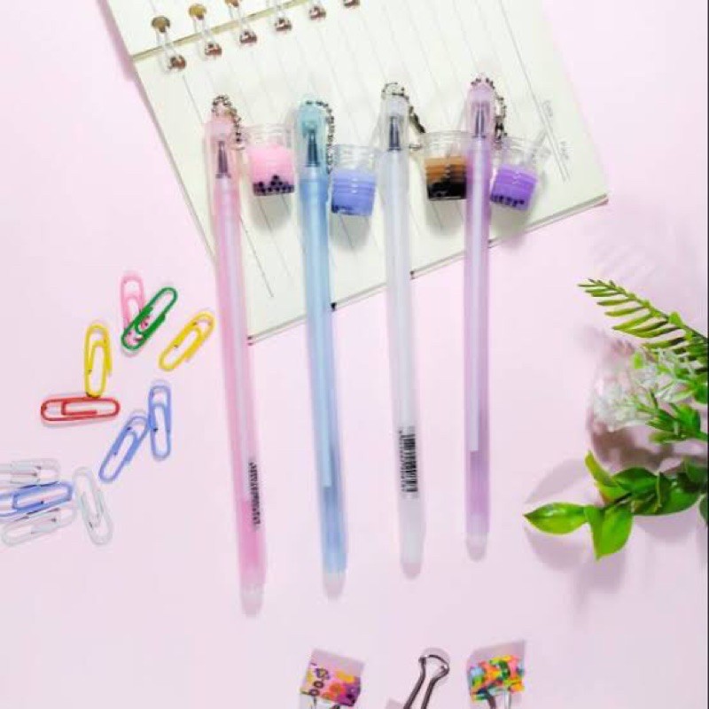 

Pulpen / Pulpen Gel Gantungan Boba / Pulpen Gel Fancy Boba 911A