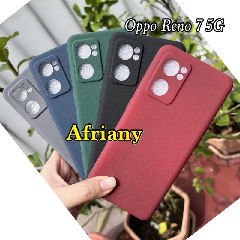 Case Oppo Reno 6 4G Reno 6 5G Reno 7 5G Versi indonesia Soft Case Sandstone Silicone Anti Slip