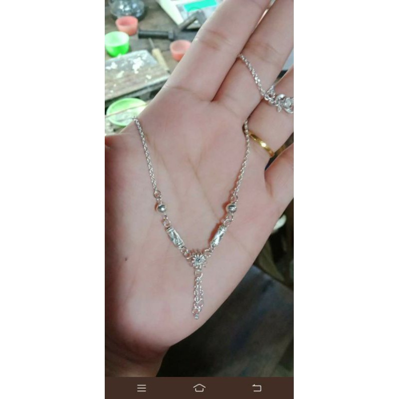 Kalung Perak Asli/ Perhiasan Silver Wanita
