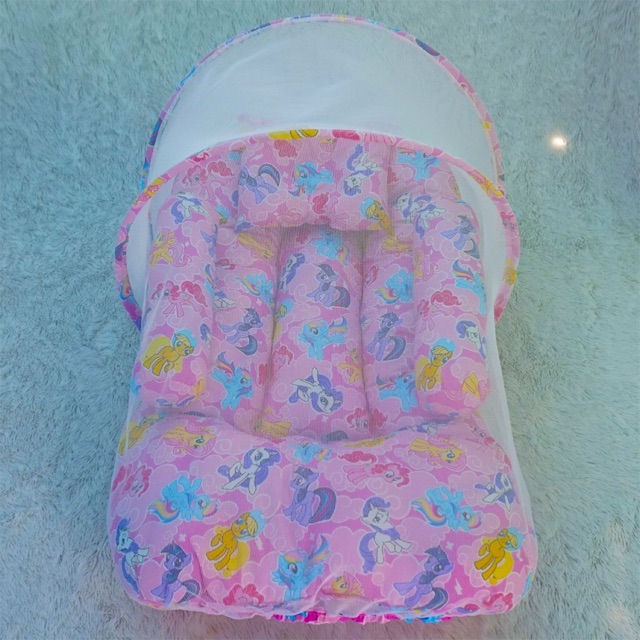 COD Kasur Bayi Kelambu Newborn Baby Lounger Motif Kasur Baby Bantal Guling Bayi Kado Bayi Baru Lahir