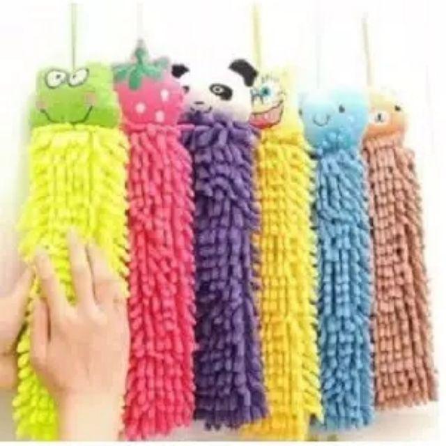 Lap Cendol Microfiber Lembut Karakter Lucu Hand Towel Cendol Unik - Lap Tangan - Souvenir