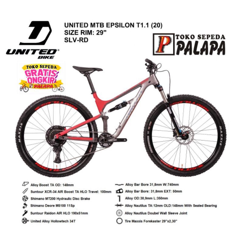 MTB 29 UNITED EPSILON T1.1 1.1 Sepeda Gunung 1