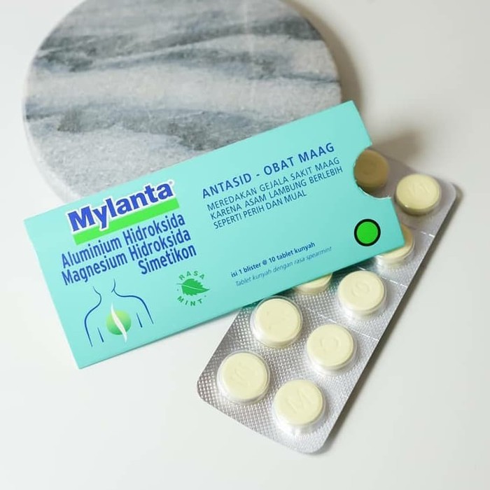 

Obat Maag Asam Lambung Perih Mual MYLANTA TABLET Strip