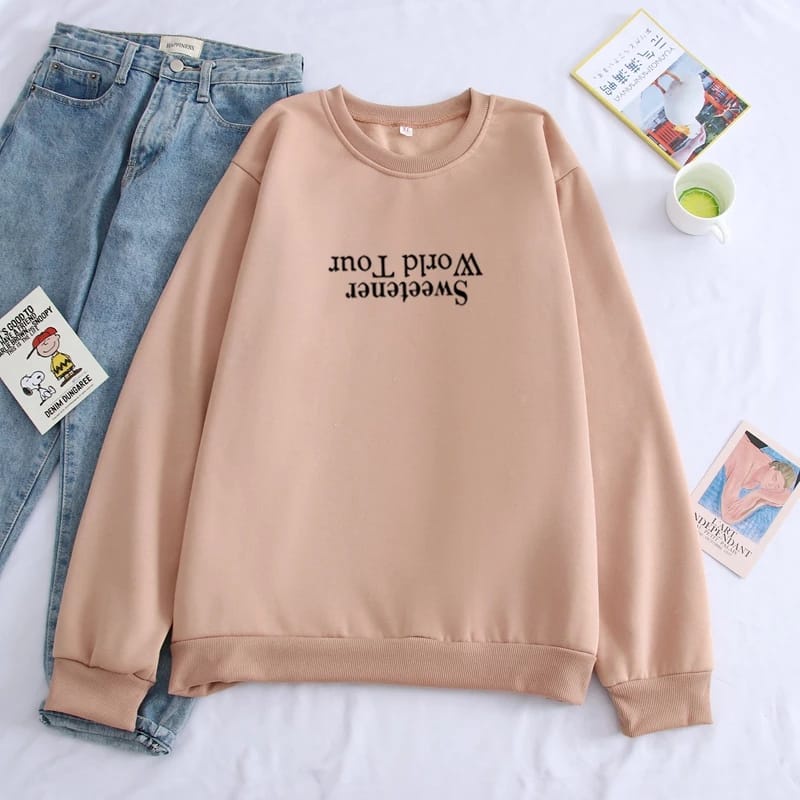 WORLD TOUR SWEATER UNISEX TEBAL KEKINIAN TERBARU''