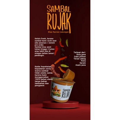 

SAMBAL RUJAK KHAS PACIRAN LAMONGAN