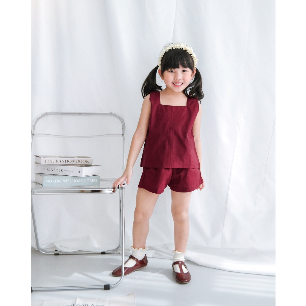 LULA SET | Setelan Anak | Celana Anak | Atasan Bawahan Linen Anak | Baju Anak | Oneset Anak