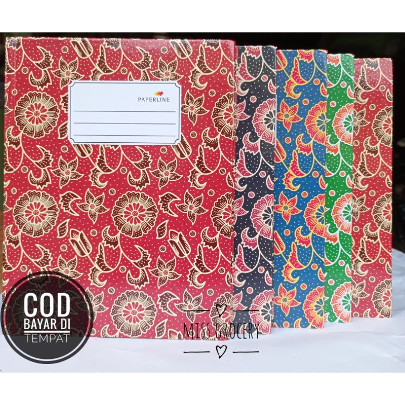 Buku Kwarto Qwarto Hardcover Batik 50 lembar 100 lembar