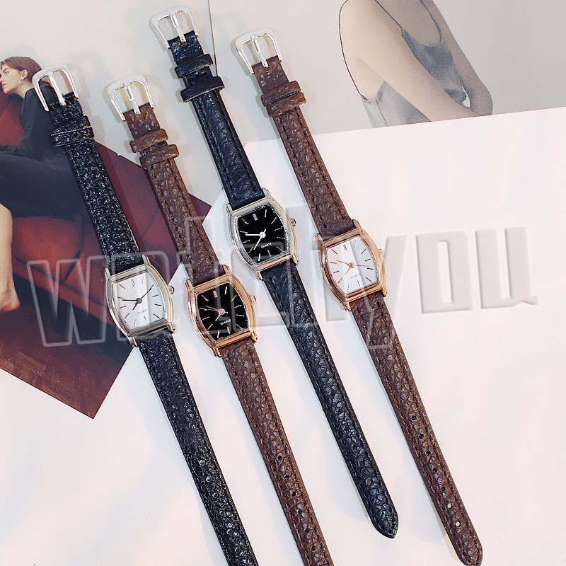 Watchyou Jam Tangan Couple A0041 Korean Style Trendy Simple Student Belt Watches